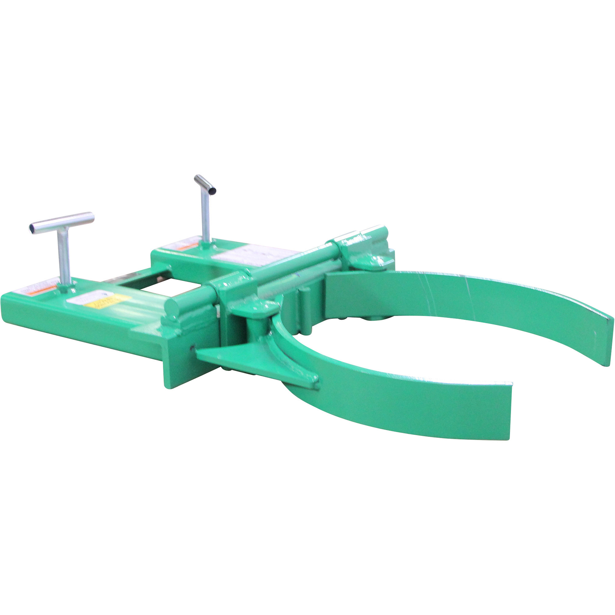 Valley Craft Steel Drum Grabber Forklift Attachment, Industrial, 1500-Lb. Capacity, For Use with 30/55 Gallon Steel Drums,  Model# F89743